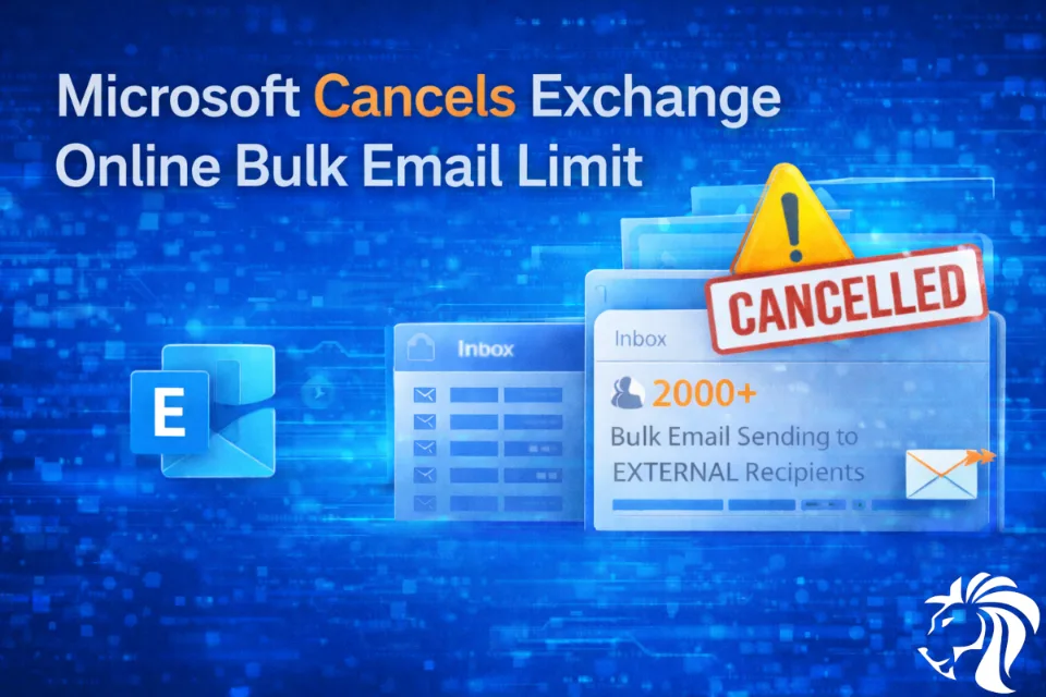 Microsoft cancels Exchange Online bulk email limit