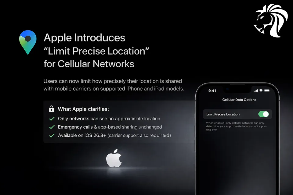 Apple Introduces “Limit Precise Location” for Cellular Networks