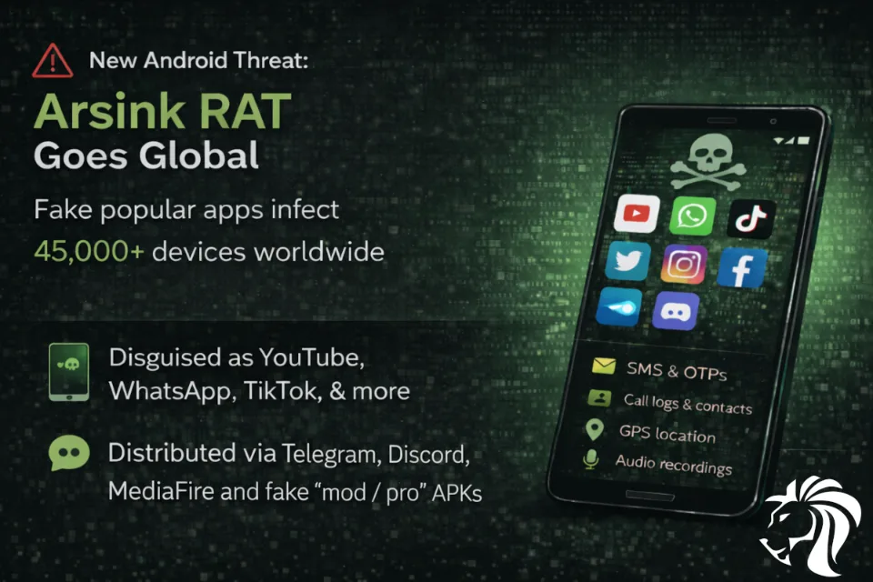 New Android Threat: Arsink RAT Goes Global