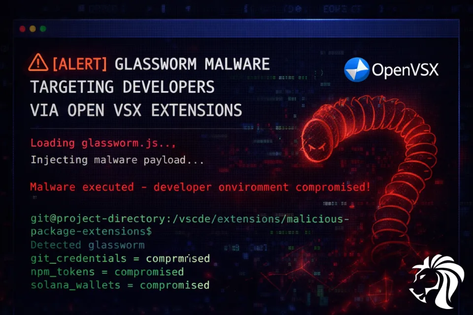 GlassWorm Malware Spreading Through Developer Extensions