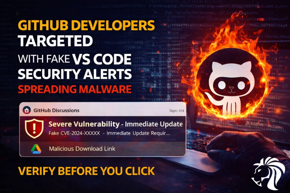 GitHub Under Attack: Fake VS Code Security Alerts Used to Deliver Malware