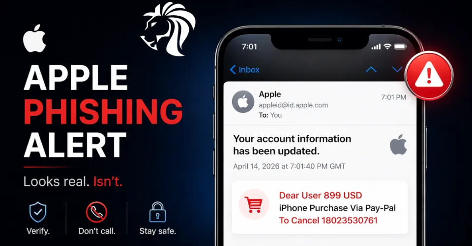 Apple Email System Abused in New iPhone Purchase Phishing Scam
