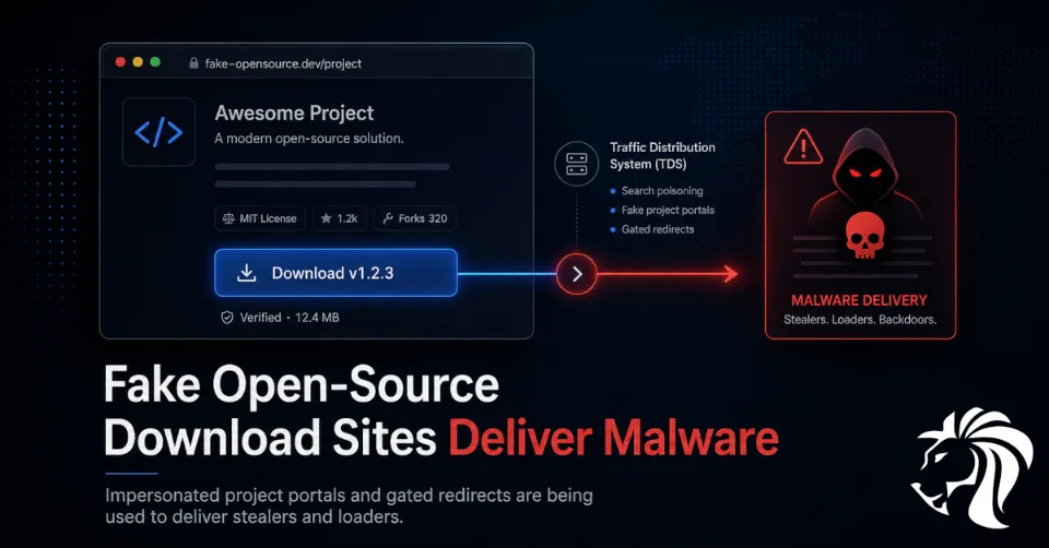 Fake Open-Source Download Sites Used to Deliver Malware Through Gated TDS Infrastructure