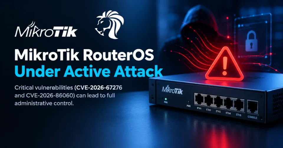 MikroTik RouterOS Under Active Attack: Critical Vulnerabilities Can Lead to Full Router Takeover