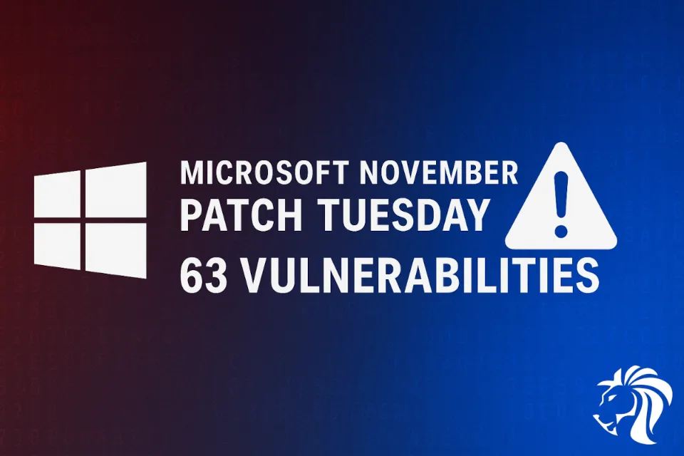 Microsoft’s November Patch Tuesday Fixes 63 Security Flaws — Including One Active Zero-Day